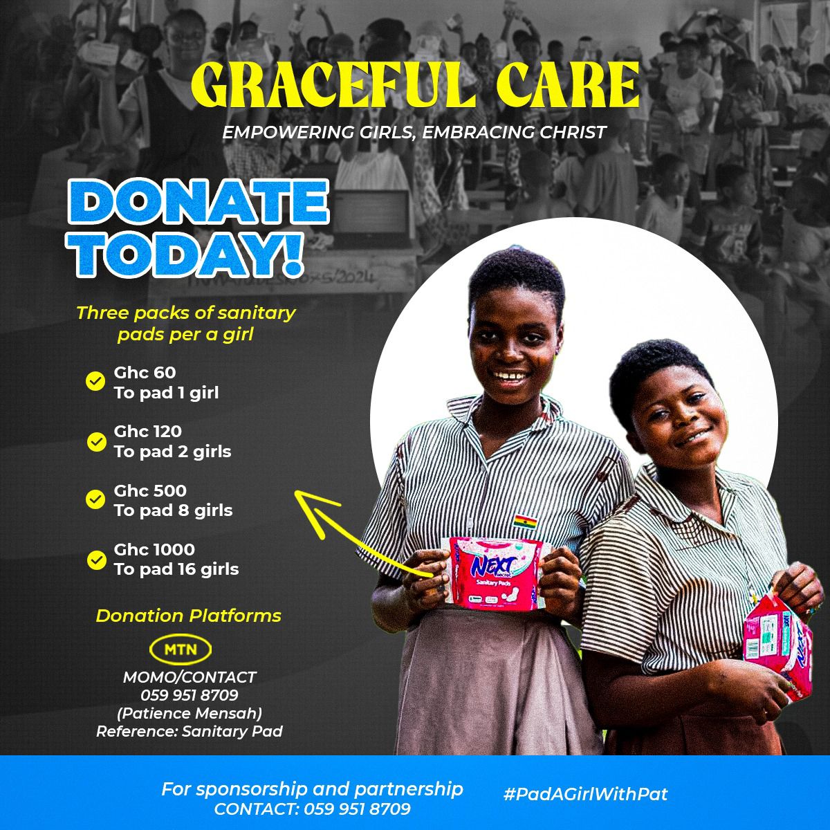 A Graceful Care community outreach session in Accra